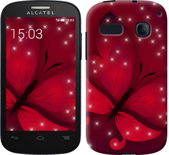 

Чехол Лунная бабочка для Alcatel One Touch Pop C3 4033D 238130