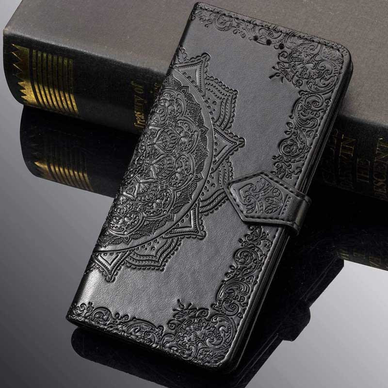 Купить Кожаный чехол-книжка Art Case с визитницей для Xiaomi Redmi 6 (Черный) на vchehle.ua