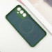 Фото Чохол Silicone Cover Lakshmi Full Camera (AA) with MagFit на Samsung Galaxy S24 (Зелений / Dark green) в маназині vchehle.ua