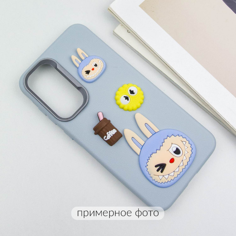 Фото Чохол TPU Leather Toys на Xiaomi Redmi Note 13 4G (Labubu / Blue) в маназині vchehle.ua