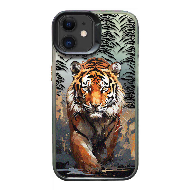 TPU+PC чохол TakiTaki Magic glow на Apple iPhone 11 (6.1") (Tiger / Black)