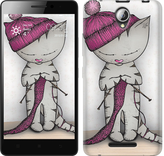 

Чехол Кошка рукодельница для Lenovo A5000 584209