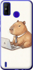 Чохол Funny Capybara CEO Working на Tecno Spark 6 Go KE5