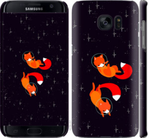 Чехол Лисички в космосе для Samsung Galaxy S7 Edge G935F