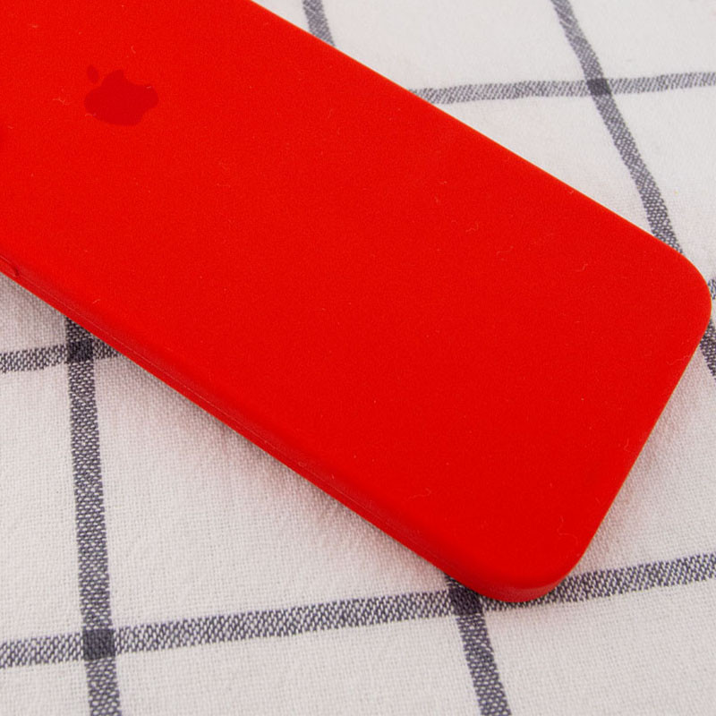 Фото Чехол Silicone Case Square Full Camera Protective (AA) для Apple iPhone XR (6.1") (Красный / Red) в магазине vchehle.ua