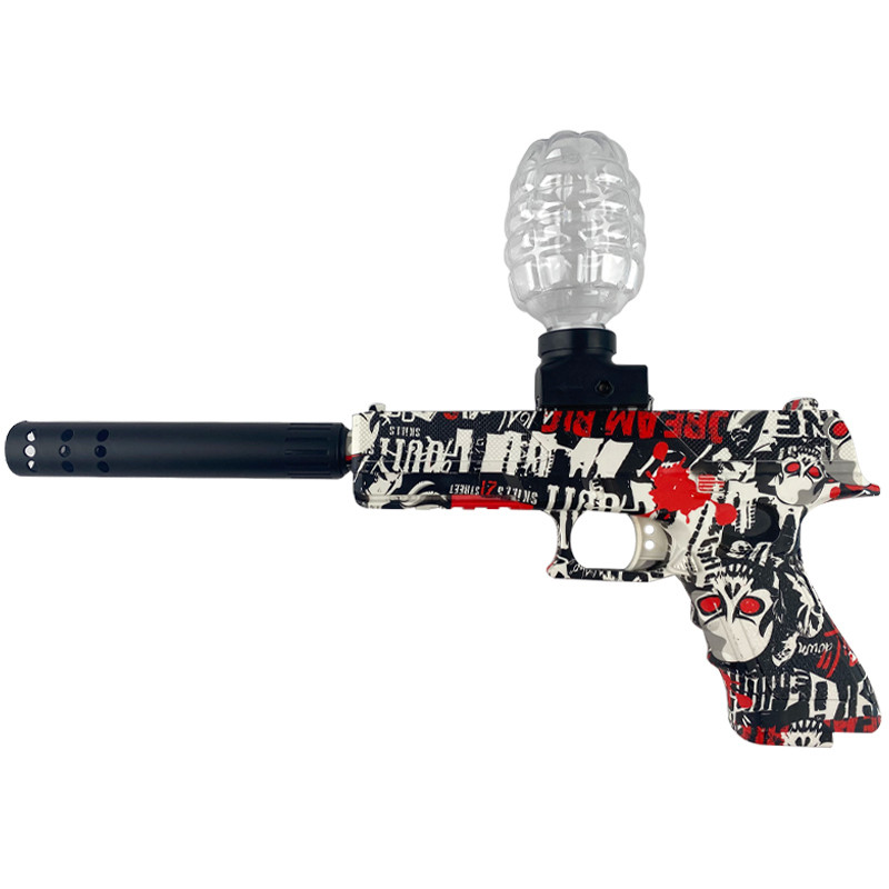 Пистолет на гидрогелевых шариках (орбизах) Glokk (Black / Red)
