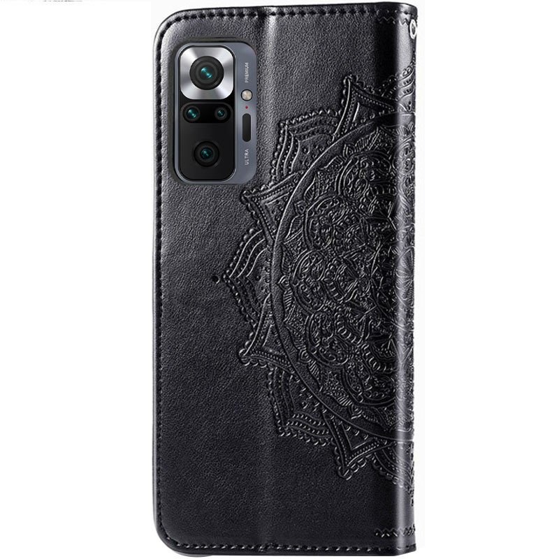 Фото Кожаный чехол-книжка Art Case с визитницей для Xiaomi Redmi Note 10 Pro / 10 Pro Max (Черный) на vchehle.ua