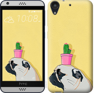 

Чехол Мопс с кактусом для HTC Desire 630 795477
