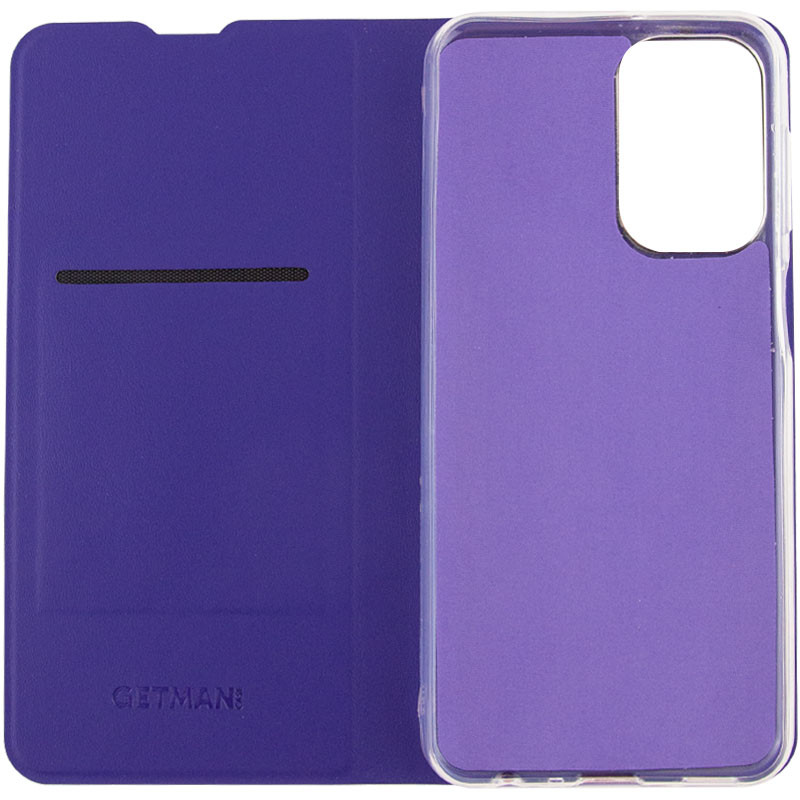 Кожаный чехол-книжка GETMAN Elegant (PU) для TECNO Camon 19 (Фиолетовый) в магазине vchehle.ua
