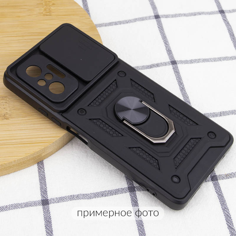 Купить Ударопрочный чехол Camshield Serge Ring для Xiaomi Redmi A5 / Poco C71 (Черный) на vchehle.ua