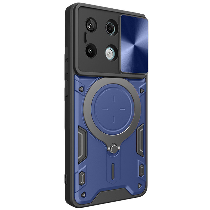 Фото Удароміцний чохол Bracket case with Magnetic на Xiaomi Redmi Note 13 Pro 4G / Poco M6 Pro 4G (Blue) на vchehle.ua