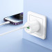 СЗУ Borofone BA94A Lustrous PD30W+QC3.0 (1USB-A/1C) + кабель Type-C to Lightning (White) в магазине vchehle.ua