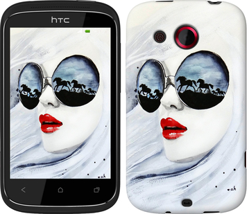 

Чохол Дівчина аквареллю на HTC Desire C A320e 89797
