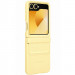 Фото Шкіряний чохол Leather Case (AAA) на Samsung Galaxy Z Flip6 (Yellow) на vchehle.ua