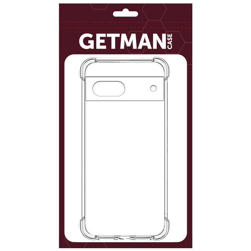 Фото TPU чехол GETMAN Ease logo усиленные углы Full Camera для Google Pixel 7 (Бесцветный (прозрачный)) в магазине vchehle.ua