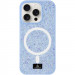 TPU чохол Bling World Rock Diamond with Magnetic Safe на Apple iPhone 15 Pro (6.1") (Light blue)