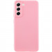 Чехол TPU GETMAN Liquid Silk Full Camera для Samsung Galaxy S21 FE (Розовый / Pink)