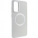 TPU чехол Bonbon Metal Style with Magnetic safe для Samsung Galaxy S22 (Белый / White)