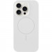 Чохол Silicone Case Full Protective (AA) NO LOGO with Magnetic Safe на Apple iPhone 16 Pro (6.3") (Білий / White)