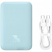 Фото Портативное ЗУ Power Bank Baseus Magnetic Mini OS 20W c БЗУ 10000 mAh (PPCX110105) (Blue) на vchehle.ua