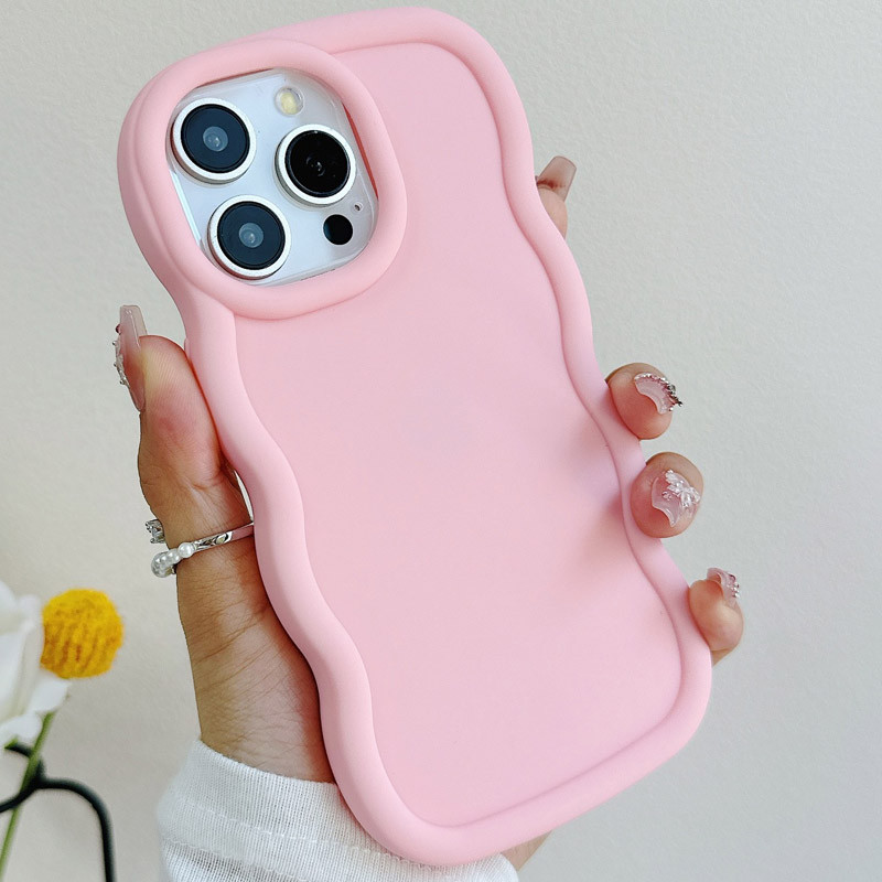 Фото Чехол TPU Ripple для Apple iPhone 12 Pro / 12 (6.1") (Pink) на vchehle.ua