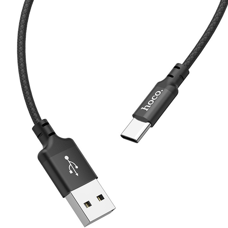 Фото Дата кабель Hoco X14 Times Speed USB to Type-C (2m) (Черный) на vchehle.ua