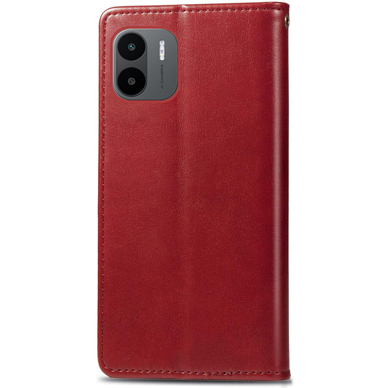 Фото Кожаный чехол книжка GETMAN Gallant (PU) для Xiaomi Redmi A1 / A2 (Красный) в магазине vchehle.ua