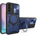 Ударопрочный чехол Bracket case with Magnetic для Samsung Galaxy M35 5G (Blue)