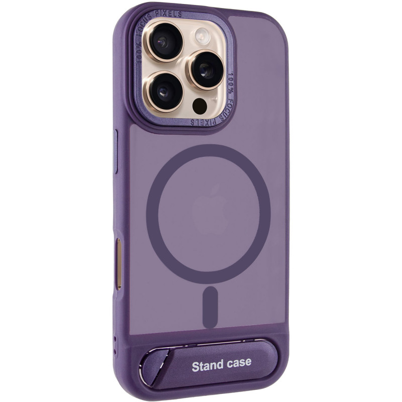 TPU+PC чехол Stand case для Apple iPhone 16 Pro Max (6.9") (Purple)