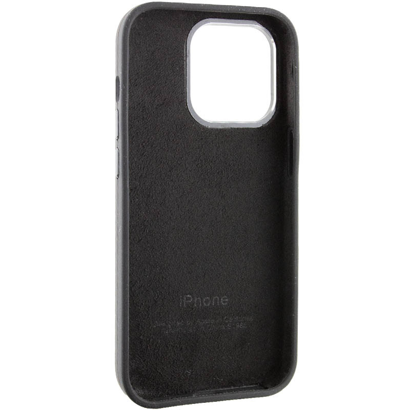 Купить Чехол Silicone Case Metal Buttons (AA) для Apple iPhone 13 Pro Max (6.7") (Черный / Black) на vchehle.ua