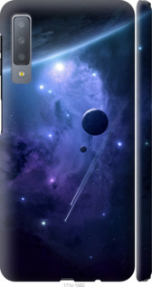 

Чохол Планети в синьому космосі на Samsung Galaxy A7 (2018) A750F 1022689