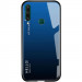 TPU+Glass чохол Gradient HELLO на Huawei Y6p (Синій / Чорний)