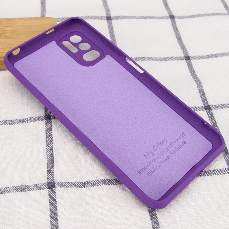 Фото Чехол Silicone Cover My Color Full Camera (A) для Xiaomi Redmi Note 10 5G / Poco M3 Pro (Фиолетовый / Purple) в магазине vchehle.ua