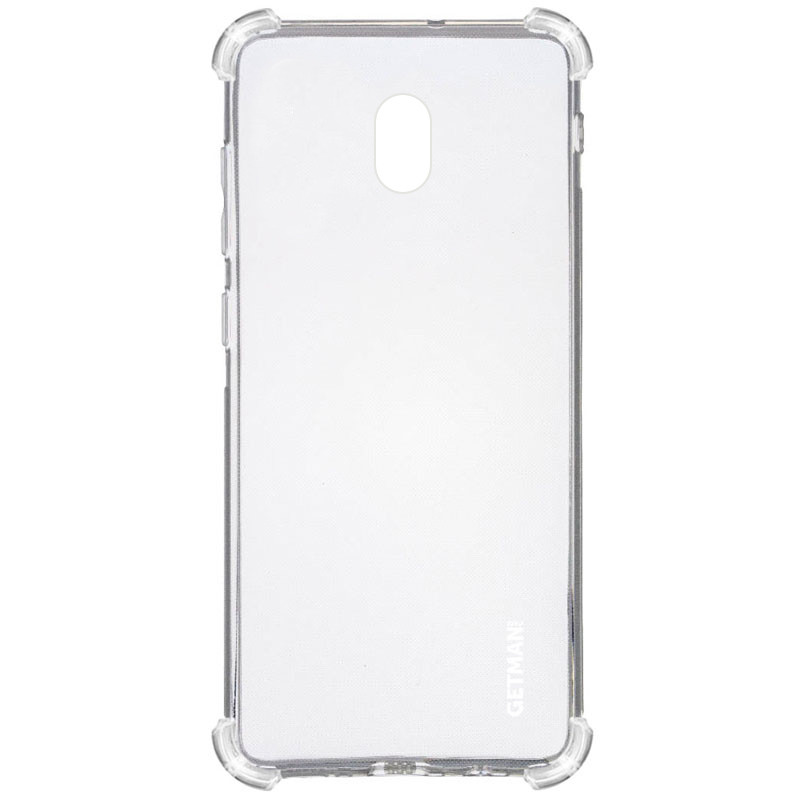 TPU чохол GETMAN Ease logo посилені кути на Xiaomi Redmi 8a (Прозорий / Transparent)