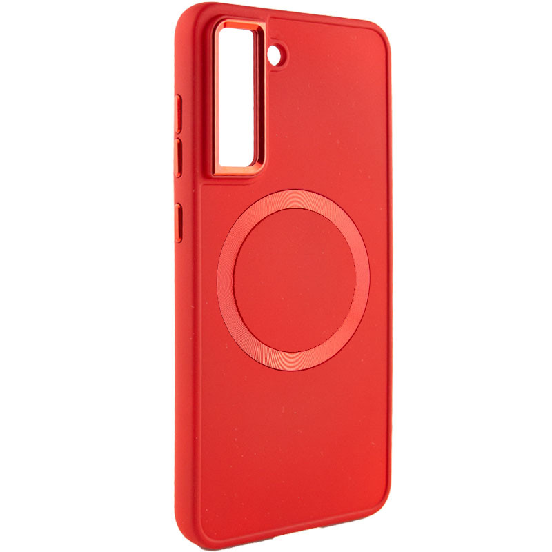 TPU чохол Bonbon Metal Style with Magnetic safe на Samsung Galaxy S22 (Червоний / Red)