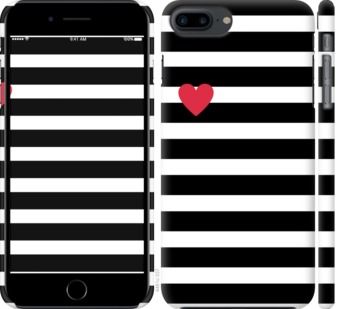 

Чехол Черно-белые полосы для iPhone 8 Plus 751621