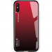 TPU+Glass чехол Gradient HELLO для Xiaomi Redmi 9A (Красный)