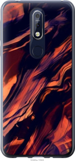 

Чехол Черно-оранжевая абстракция для Nokia 7.1 1404986