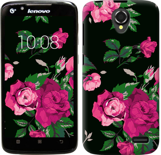 

Чохол Троянди на чорному тлі на Lenovo A388t 546910