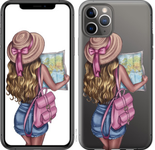 

Чехол Девушка с картой для iPhone 11 Pro 846851