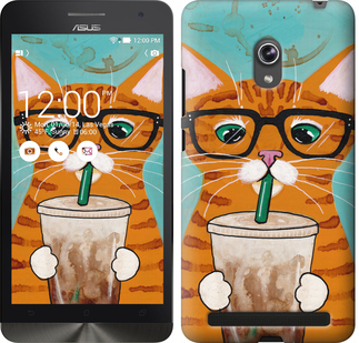 

Чохол Зеленоокий кіт в окулярах на Asus ZenFone 6 A600CG 625489