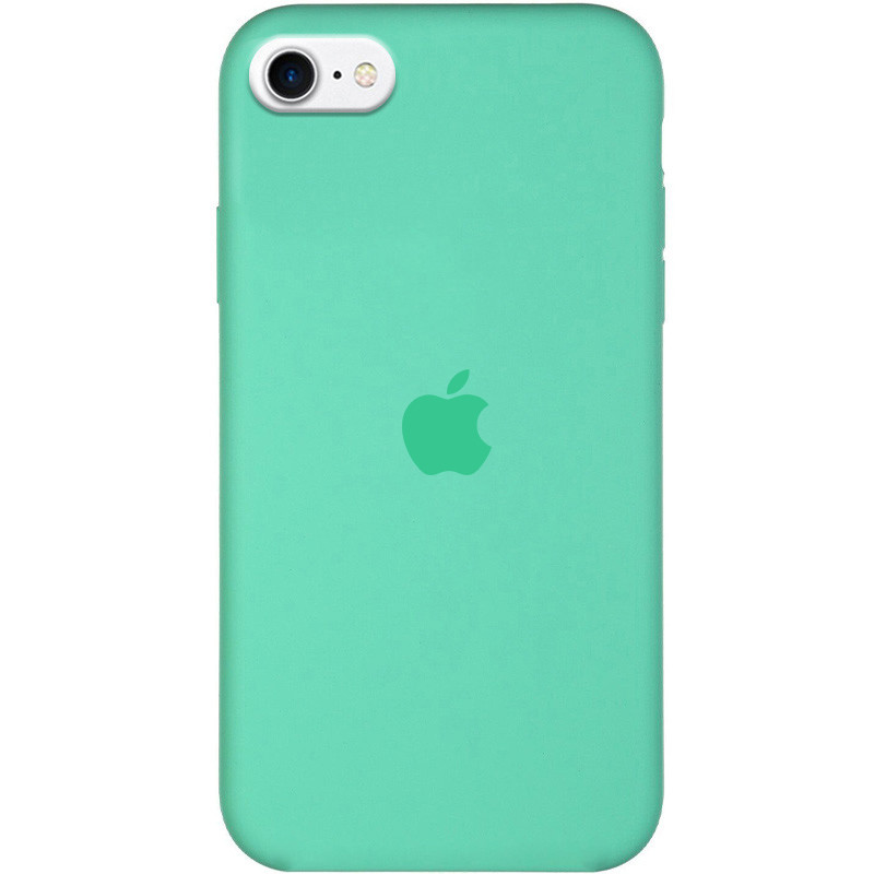 Чохол Silicone Case Full Protective (AA) на Apple iPhone SE (2020) (Зелений / Spearmint)