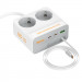 Фото Удлинитель Hoco AC28 Descanso (PD45W/1C/3A/2xSocket) (2m) (White) в магазине vchehle.ua