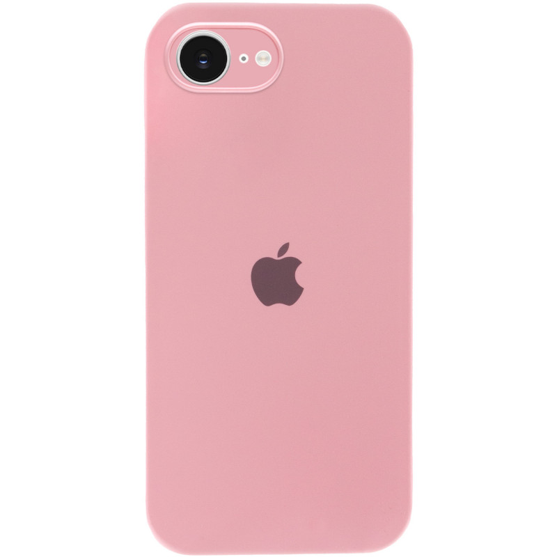 Чохол Silicone Case Full Camera Protective (AA) на Apple iPhone 16e (6.1") (Рожевий / Light pink)