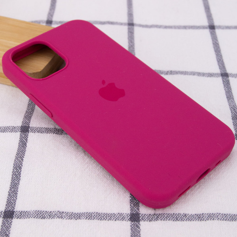 Фото Чохол Silicone Case Full Protective (AA) на Apple iPhone 12 Pro / 12 (6.1") (Малиновий / Pomegranate) на vchehle.ua