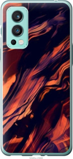 

Чехол Черно-оранжевая абстракция для OnePlus Nord 2 1405011