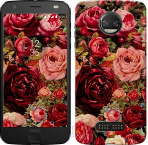 Чохол Квітучі троянди на Motorola Moto G5 PLUS