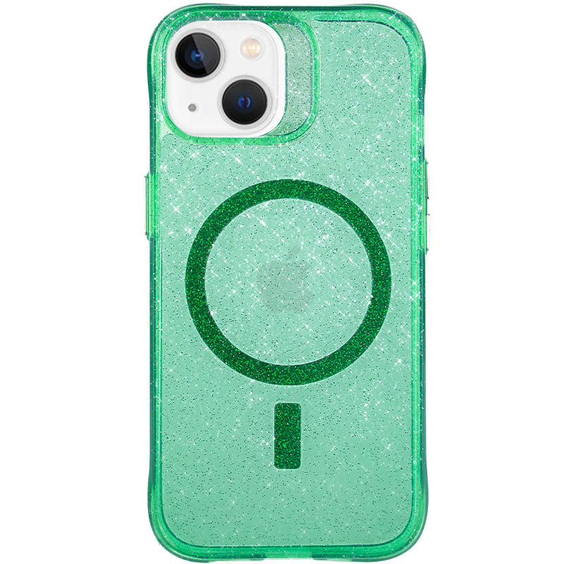 Чохол TPU Radiance with Magnetic safe для Apple iPhone 14 (6.1") (Green)