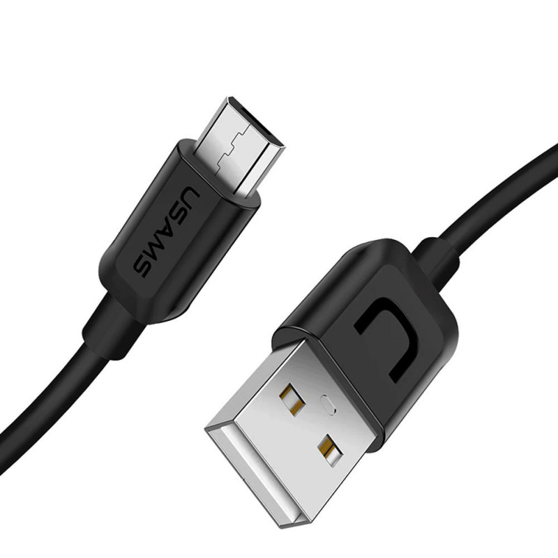 Фото Дата кабель Usams US-SJ098 U-Turn Series USB to MicroUSB (1m) (Черный) в магазине vchehle.ua