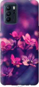 Чохол Пурпурні квіти на Oppo Reno6 Z
